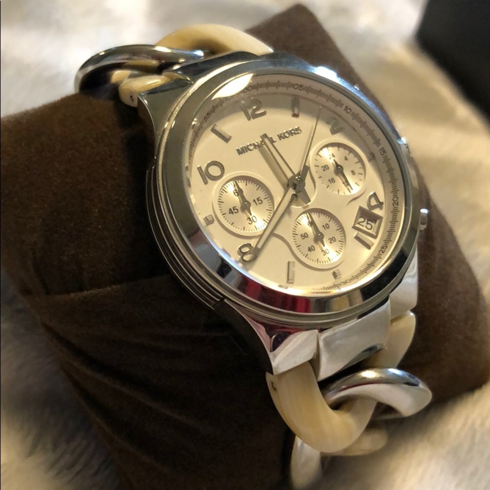 Michael Kors mother of pearl watch